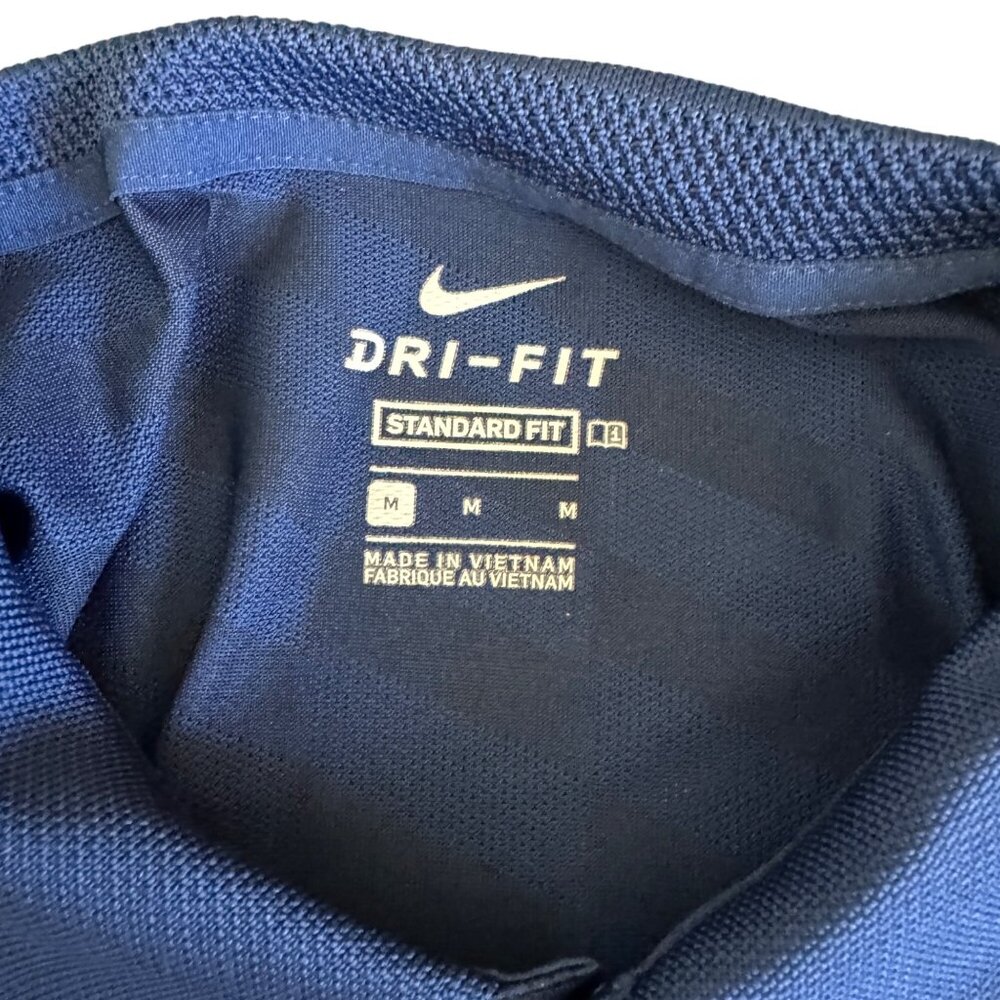 Nike Dri Fit Dallas Cowboy Blue SS Polo Shirt Men's Standard Fit Logo, Size M - Picture 4 of 7